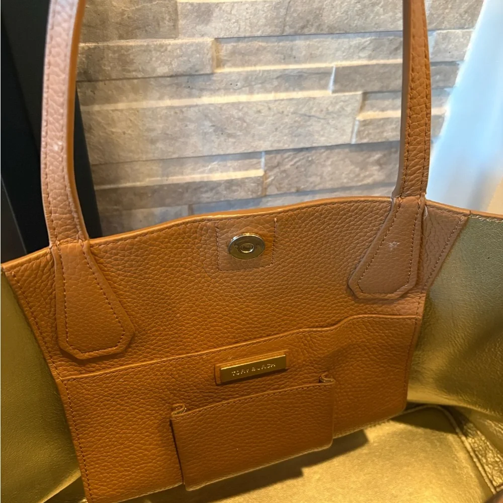 Tory Burch Brown Leather Tote - Picture 7 of 8